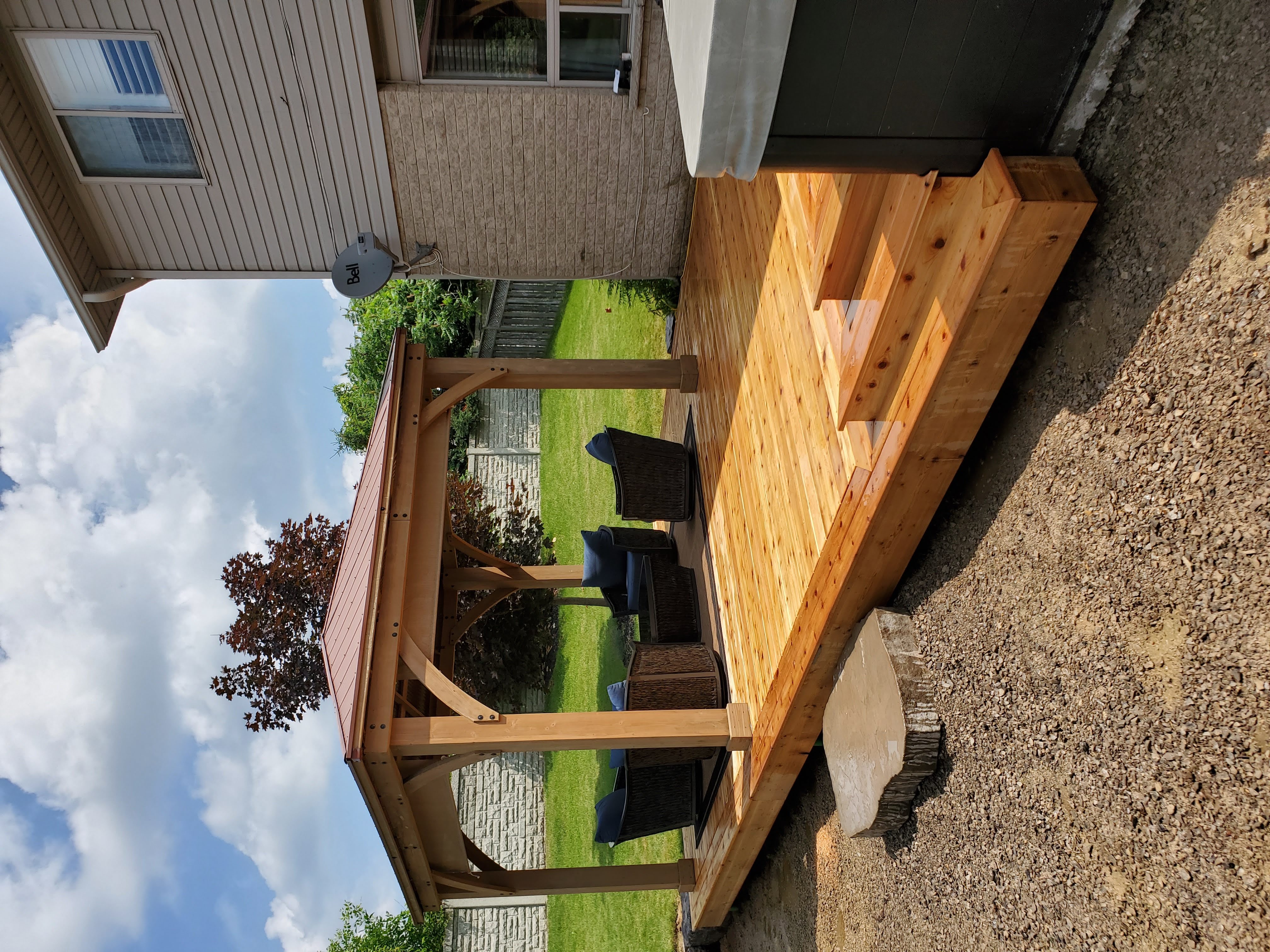 Double Picture Frame Cedar Deck